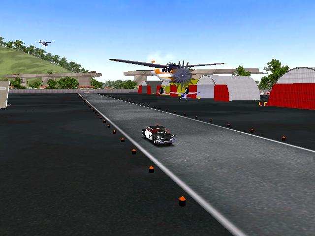 It's a race between the Police Cruiser and the Airplane! WHO WILL WIN?