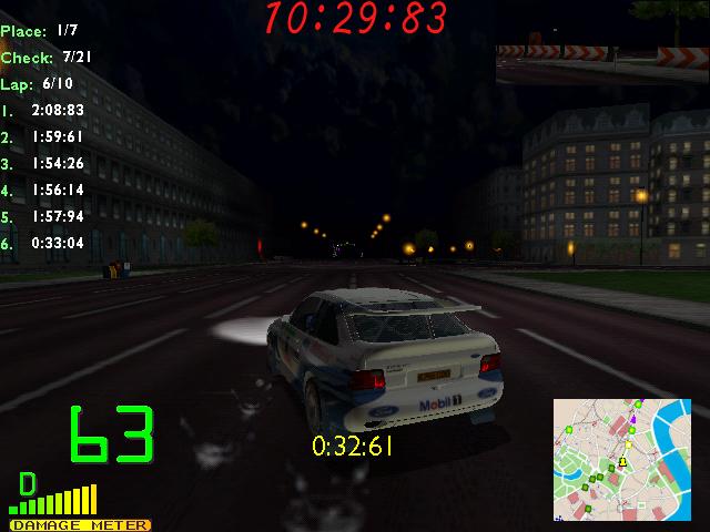 Driving the Ford Escort RS Cosworth Rally Car in Zany ZigZag race in London at night. It's my favourite circuit race.
