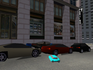 Just look at the cyan colored car! Look how small and dilated it is!!!  O.o