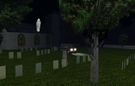 Ghost hunting in Archipelago's graveyard. (Though I've stopped believing in ghosts and spirits. Sill, what's the problem in making a picture? I've my own theory of ghost spotting stories).