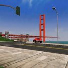 Mustang at Golden Gate Bridge