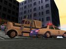 Now my Peterbilt 359 is busted and I can't get away from these Impala cops. That's a really typical american scene, where the cops are chasing a truck. It looks really cool! I just love that Peterbilt! 