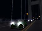 A street-racing Morgan Aero 8, being pursued Need For Speed Undercover-style out on the GGB in Post-Apocalyptic San Fran out on a foggy night.