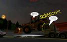 That's a very rude driver behind the steering wheel of the dump truck, he's especially angry tonight, so watch out...

Testing beta versions.