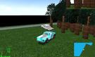 An old car can be found in safecity near the trees. xxxx 