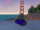 It's Nissan on a Golden Gate Bridge.